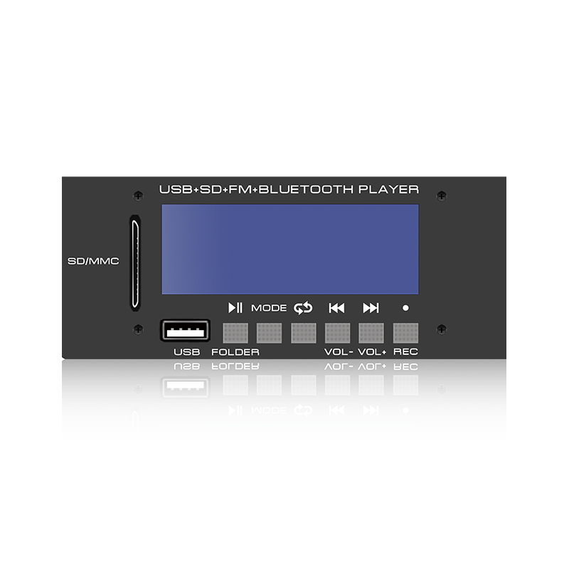 LCD6228 : Lecteur MP3 à écran LCD avec connecteur SD/USB à six boutons avec Bluetooth, TWS