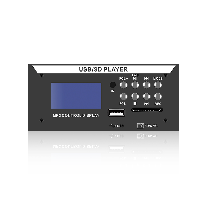 LCD8226 : Lecteur MP3 à écran LCD avec connecteur SD/USB à distance infrarouge à huit boutons avec Bluetooth, TWS