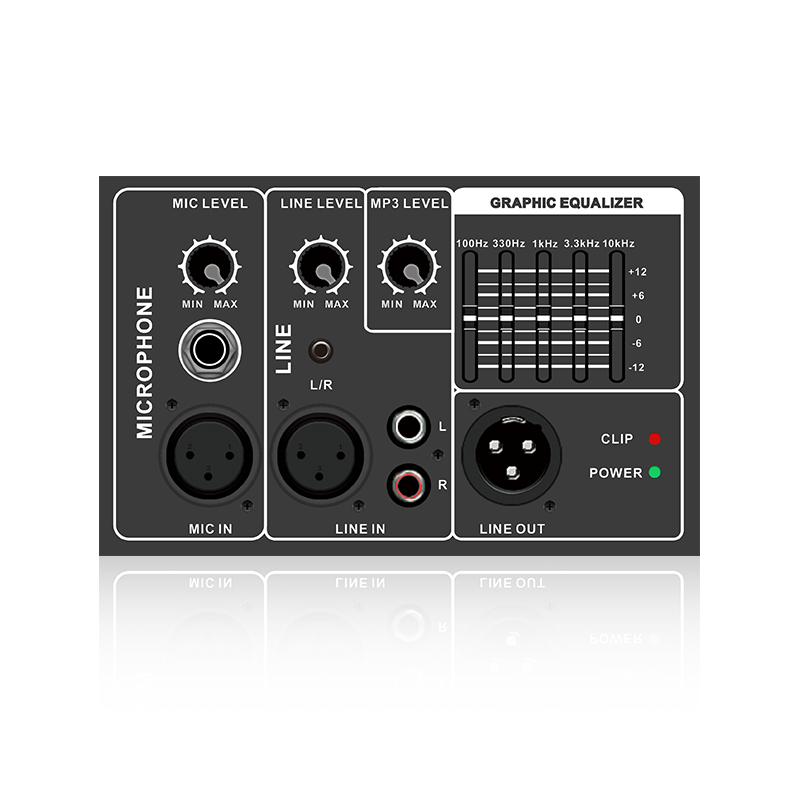 PL35 : Module fonctionnel analogique horizontal d'égaliseur graphique à 5 bandes d'entrée micro et ligne symétrique pour amplificateur de classe AB