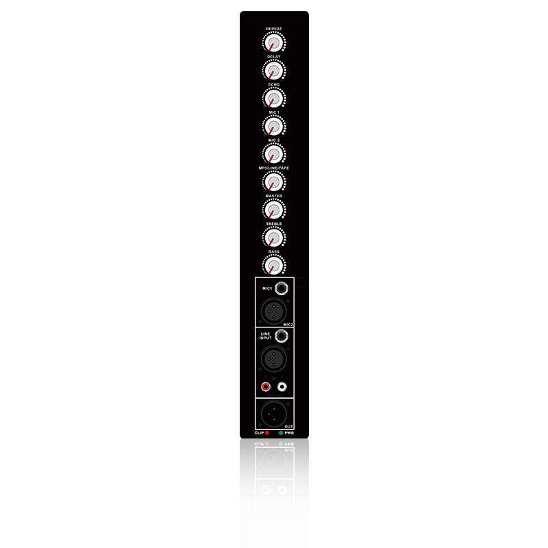 PL69S : Module fonctionnel analogique vertical de répétition de micro, de retard et de contrôle d'écho