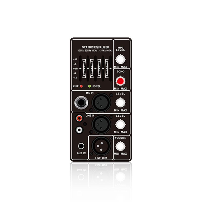 PL66 : Module fonctionnel analogique vertical d'entrée de canal de micro unique et de contrôle d'écho de micro