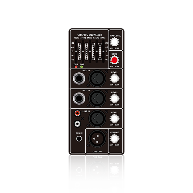 PL70 : 2 entrées de canal micro et module fonctionnel analogique vertical à canal de ligne unique