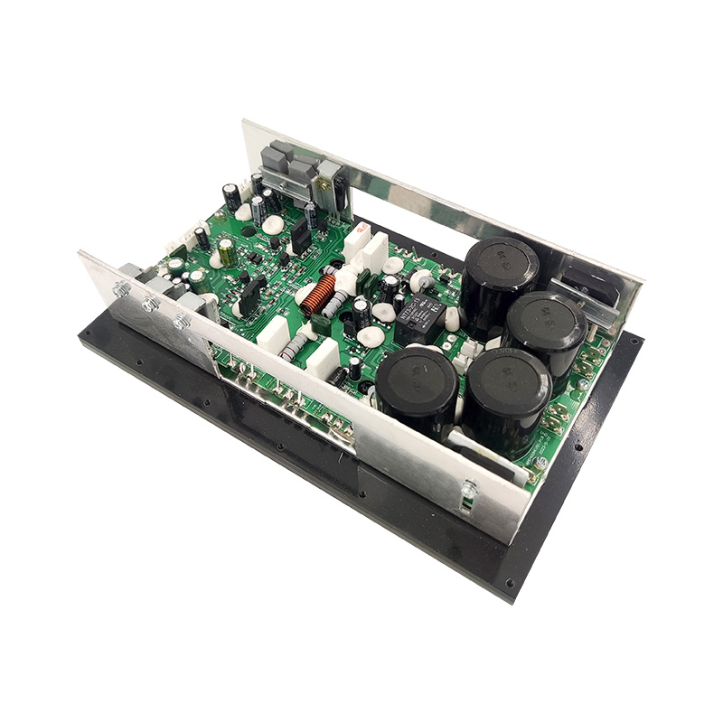 AMP400H + 7294 : puissance de sortie LP 400 W + HP 100 W avec radiateur en aluminium en forme de U, module amplificateur de puissance de classe H.