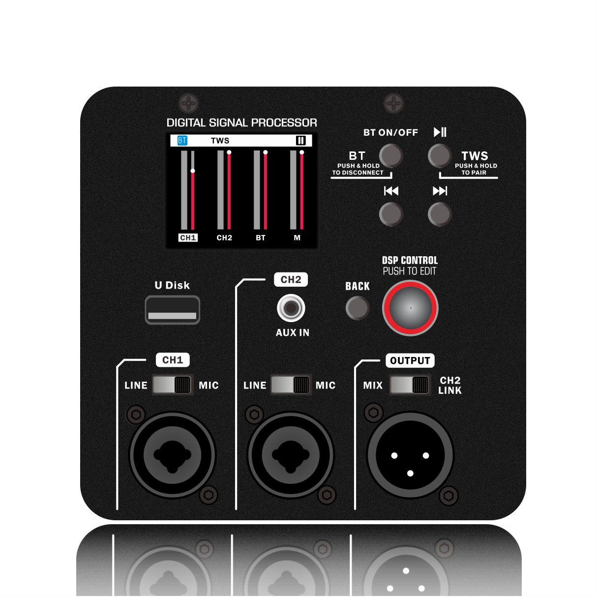 Amplificateur de haut-parleur actif large bande DSP2501