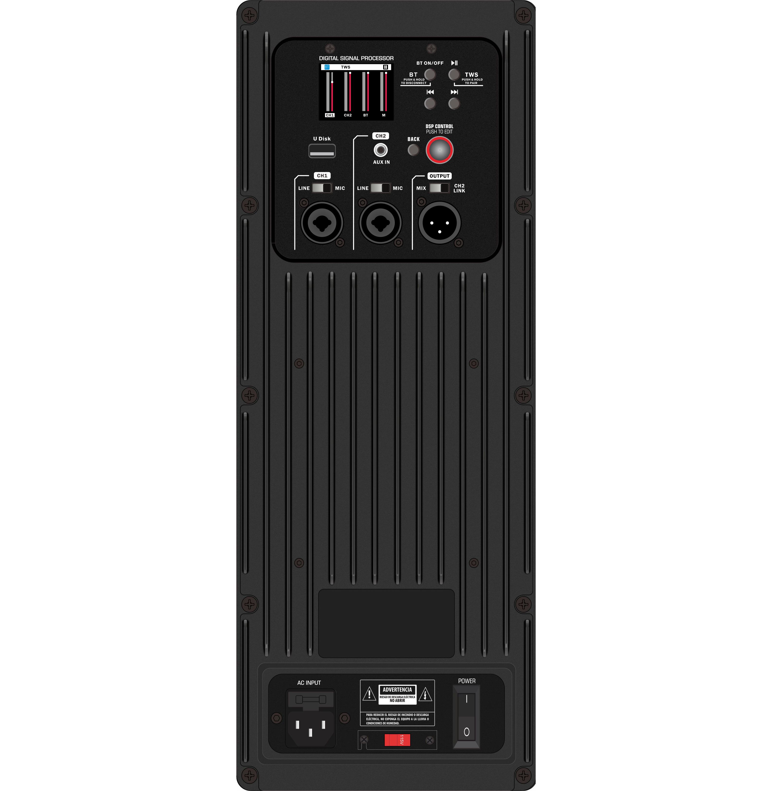 Amplificateur de haut-parleur actif large bande DSP2501