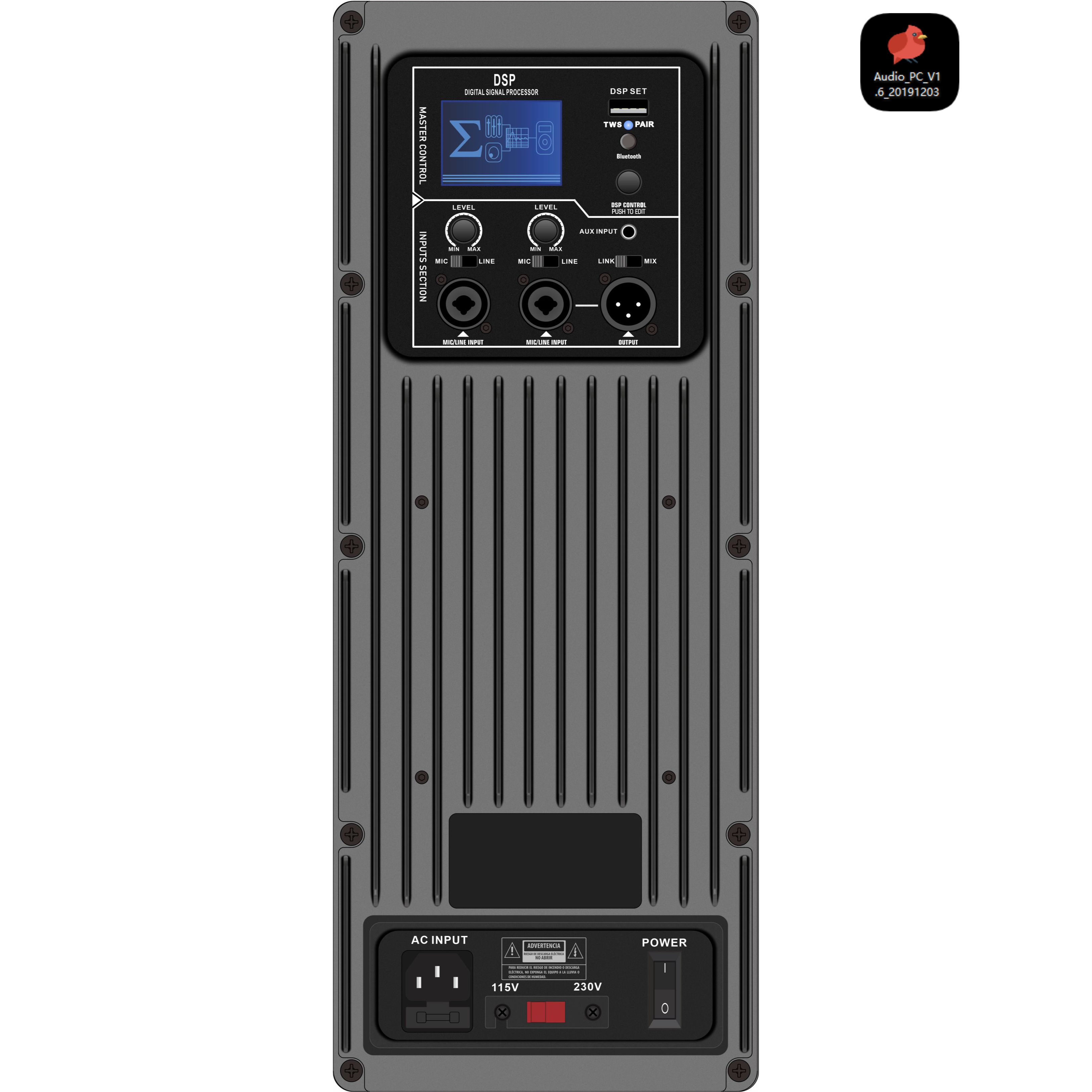 Amplificateur amplifié pleine gamme DSP1803 DSP