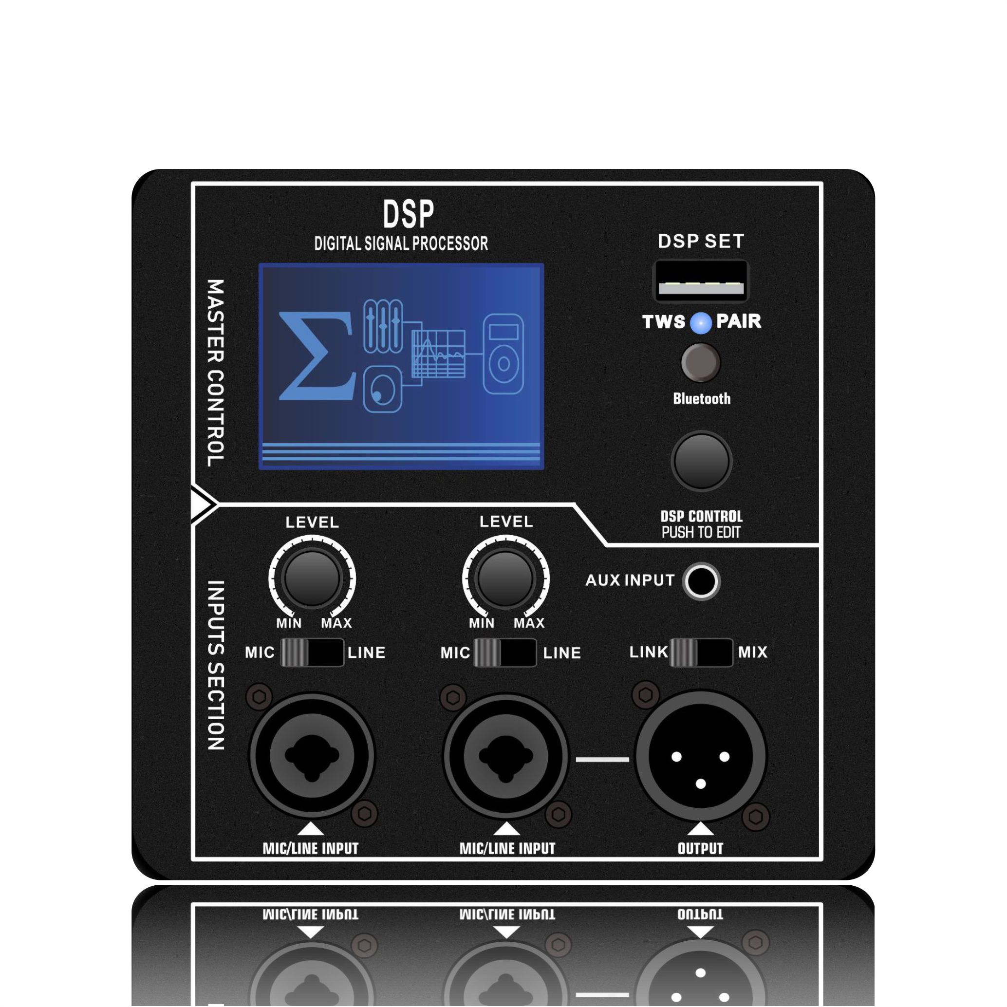 Amplificateur amplifié pleine gamme DSP1803 DSP