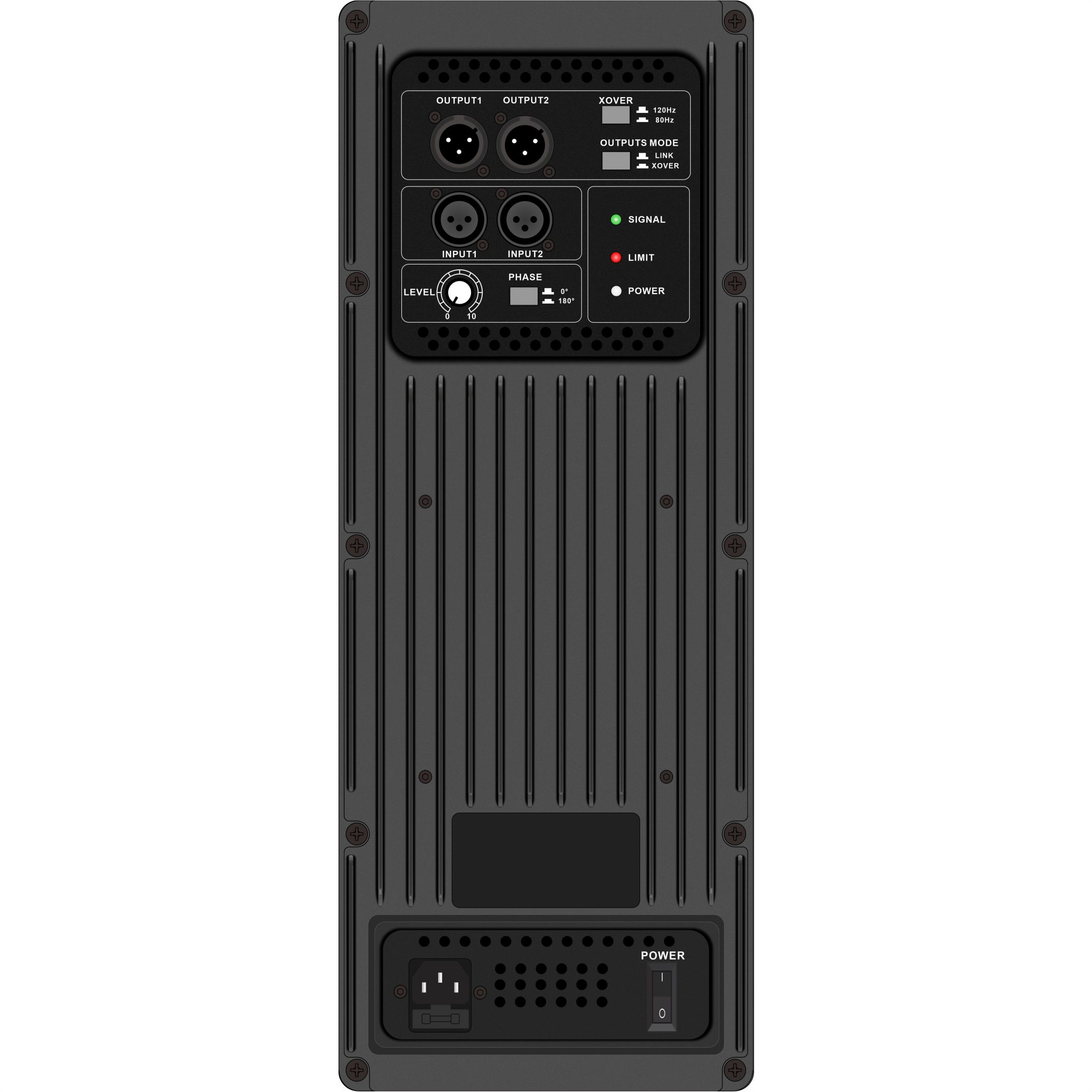Amplificateur de système de caisson de basses alimenté S15SUB
