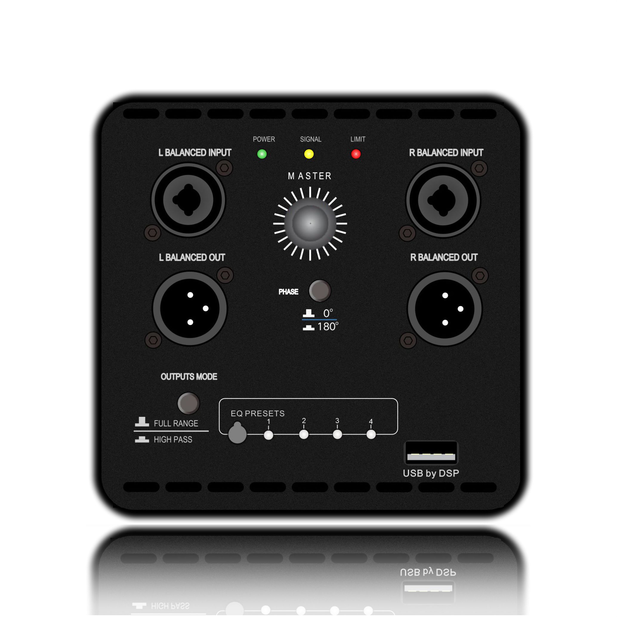 DSP1904 : collocable avec un caisson de basses PA professionnel