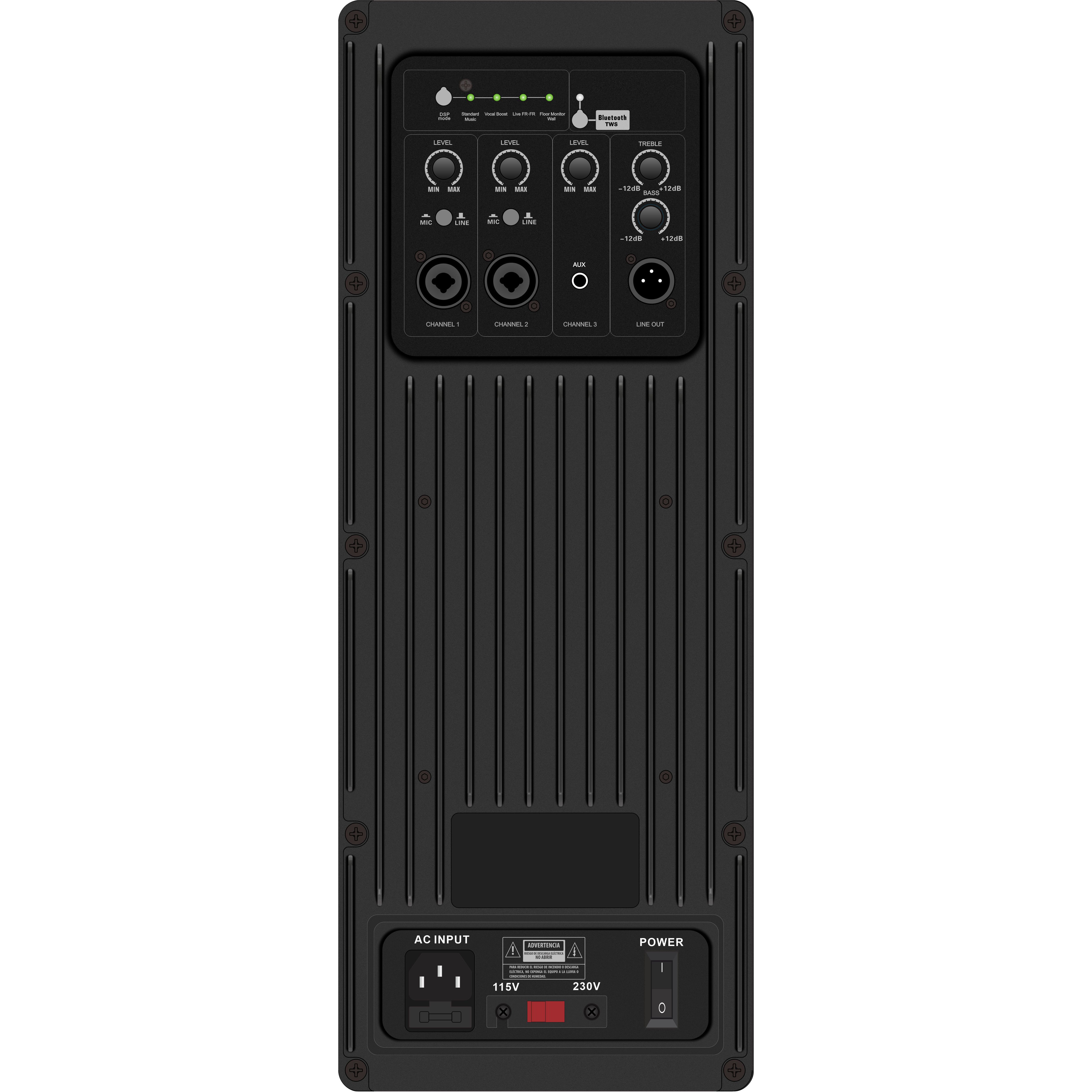 Amplificateur de haut-parleur actif à gamme complète DSP1907