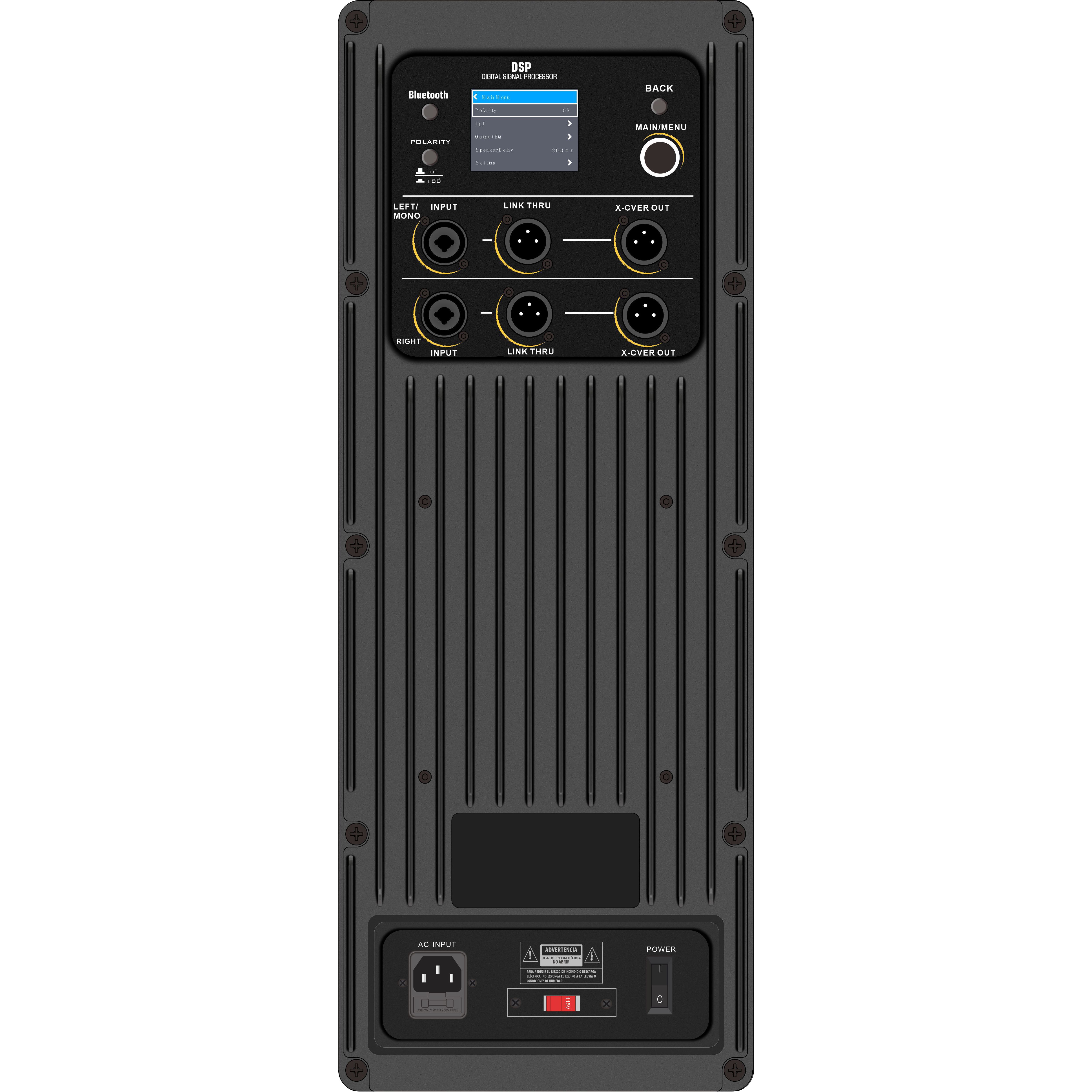 Amplificateur de caisson de basses DSP Pro DSP2504SUB