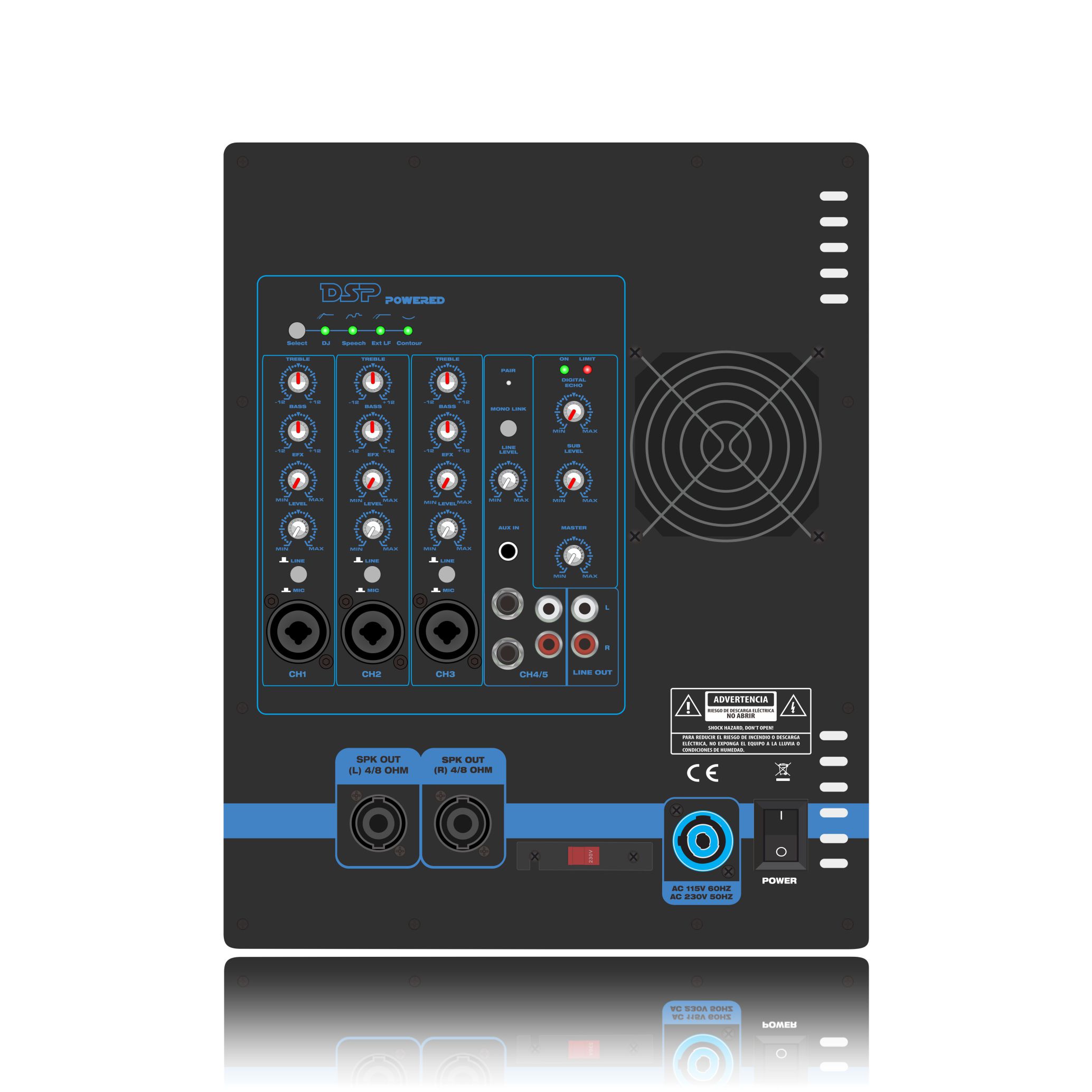 Amplificateur de puissance du système de haut-parleurs Line Array PL82DSP 2.1-2.2