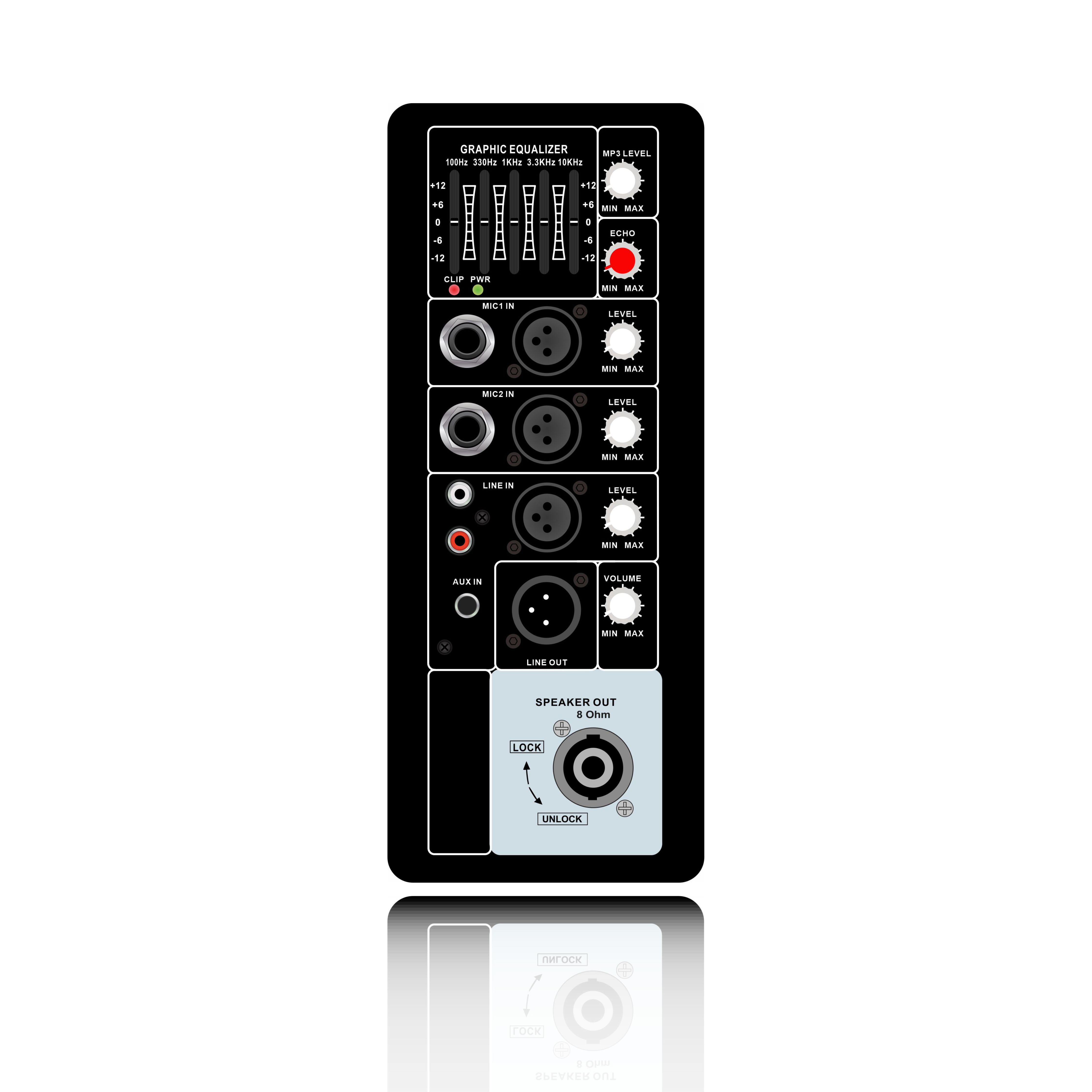 Amplificateur de haut-parleur pour système de sonorisation de classe AB PL70