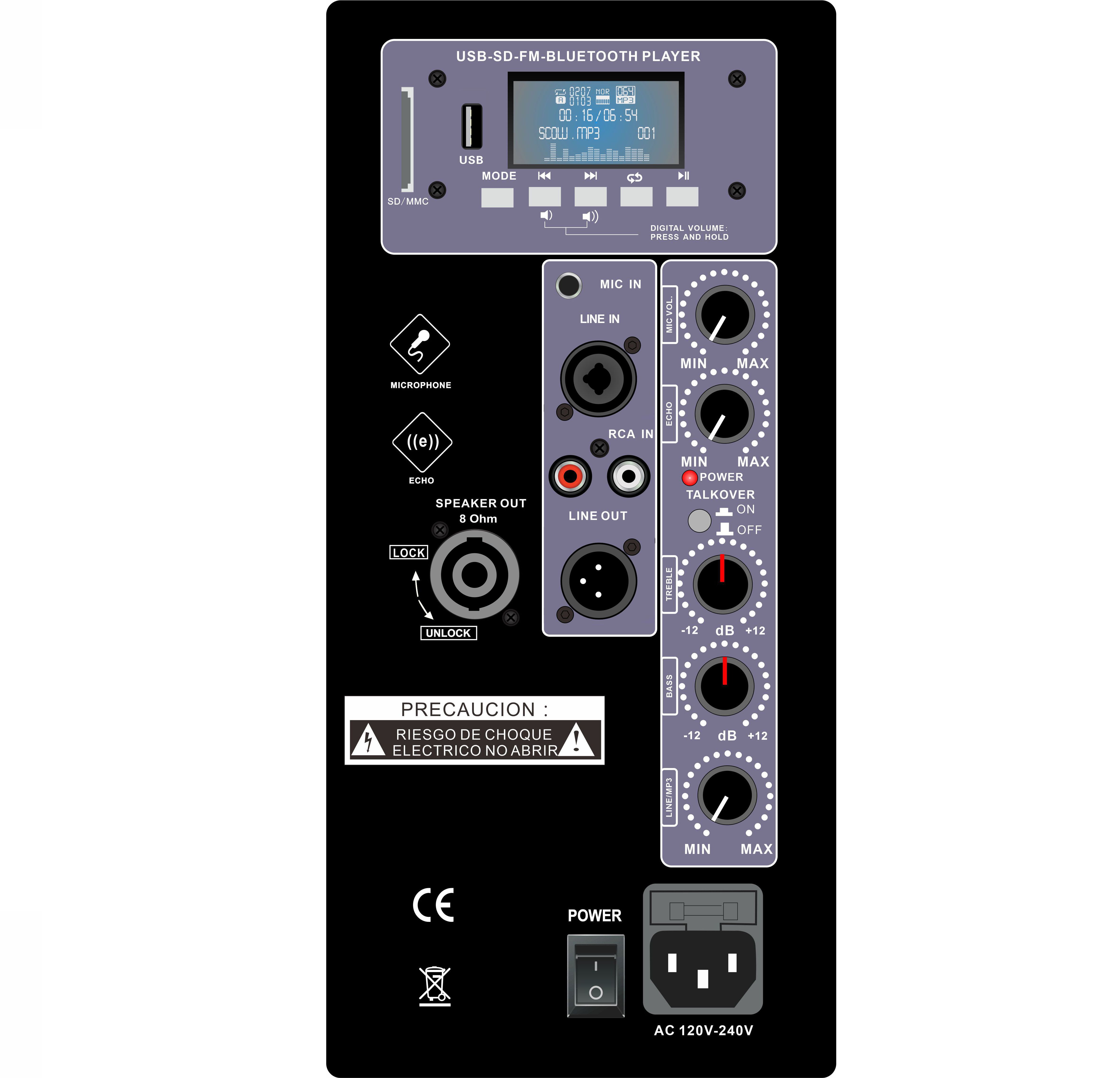 Amplificateur de haut-parleur compact de classe D PL54